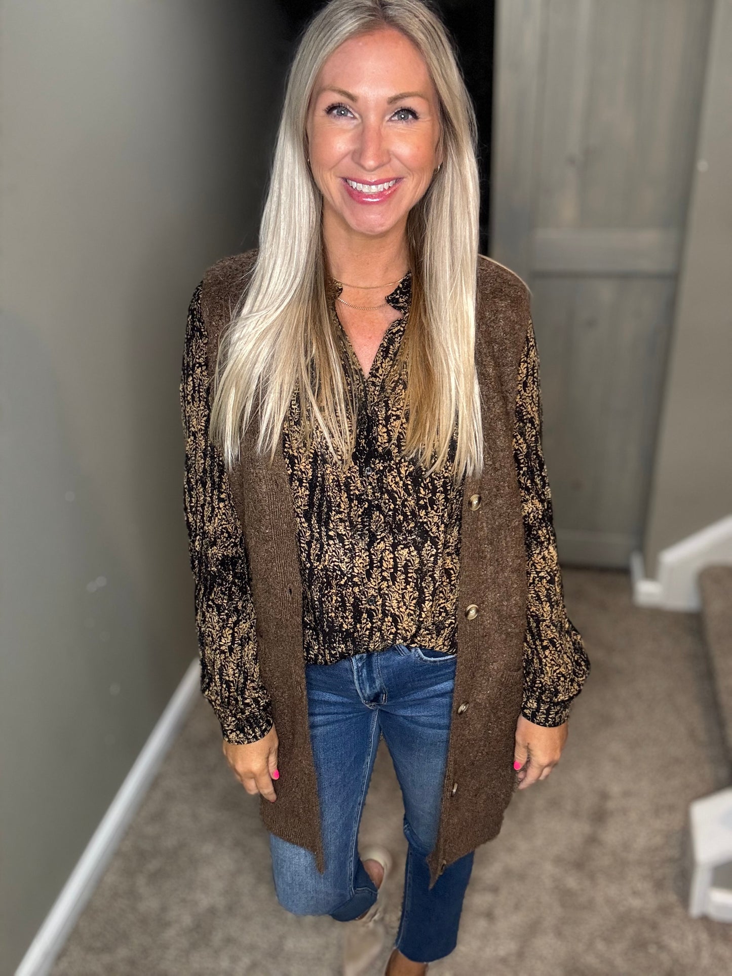 Gold Wisteria Top