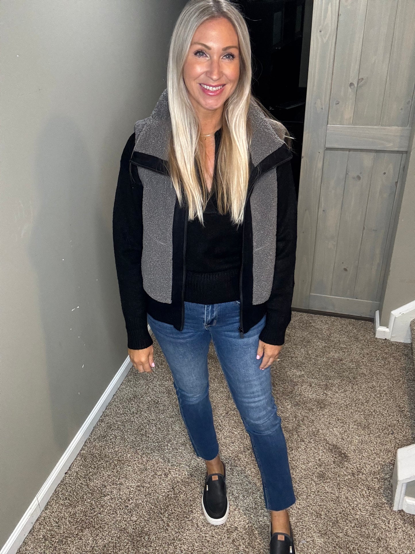 Black Collar Sweater