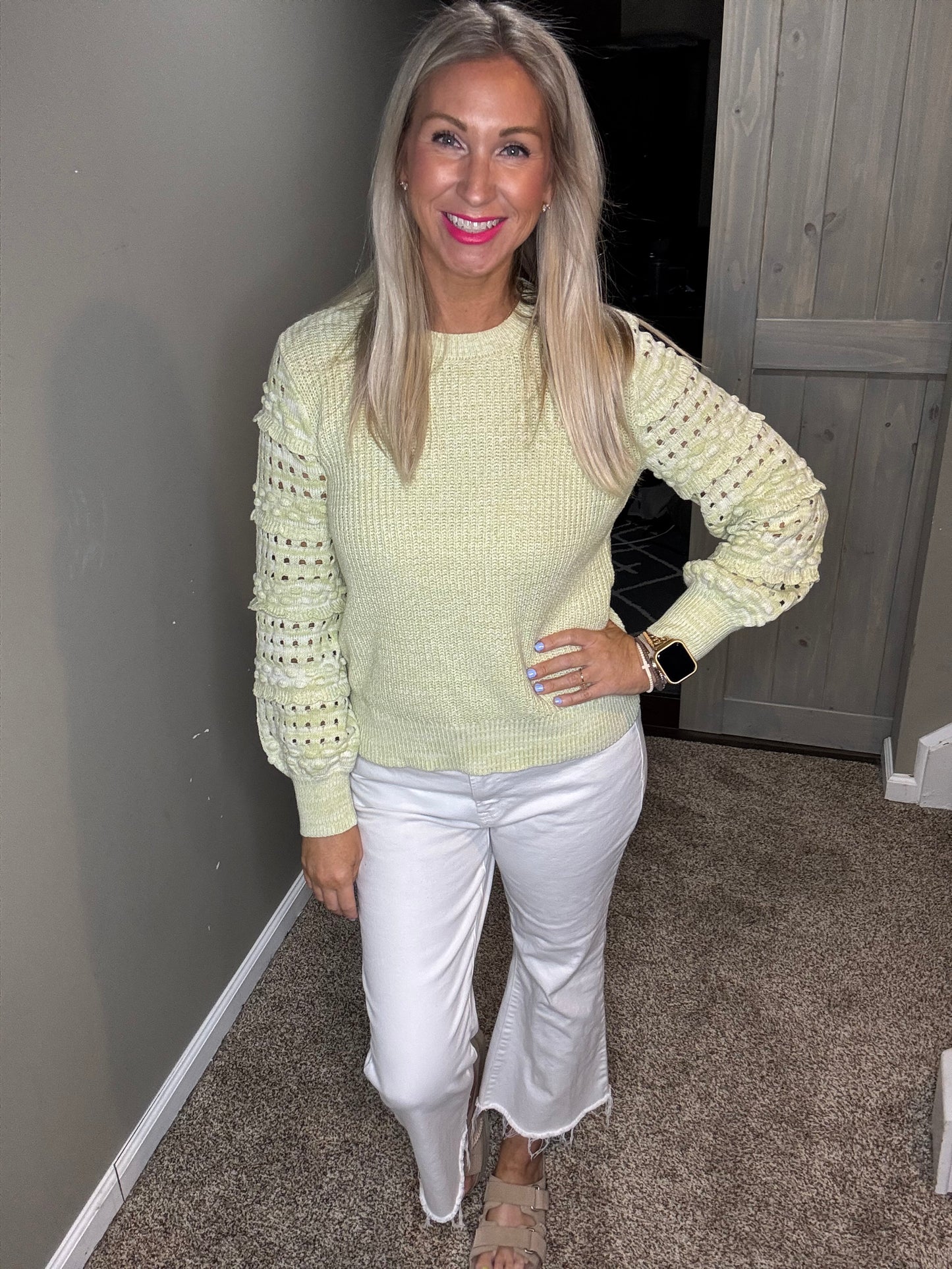 Spring Green Sweater