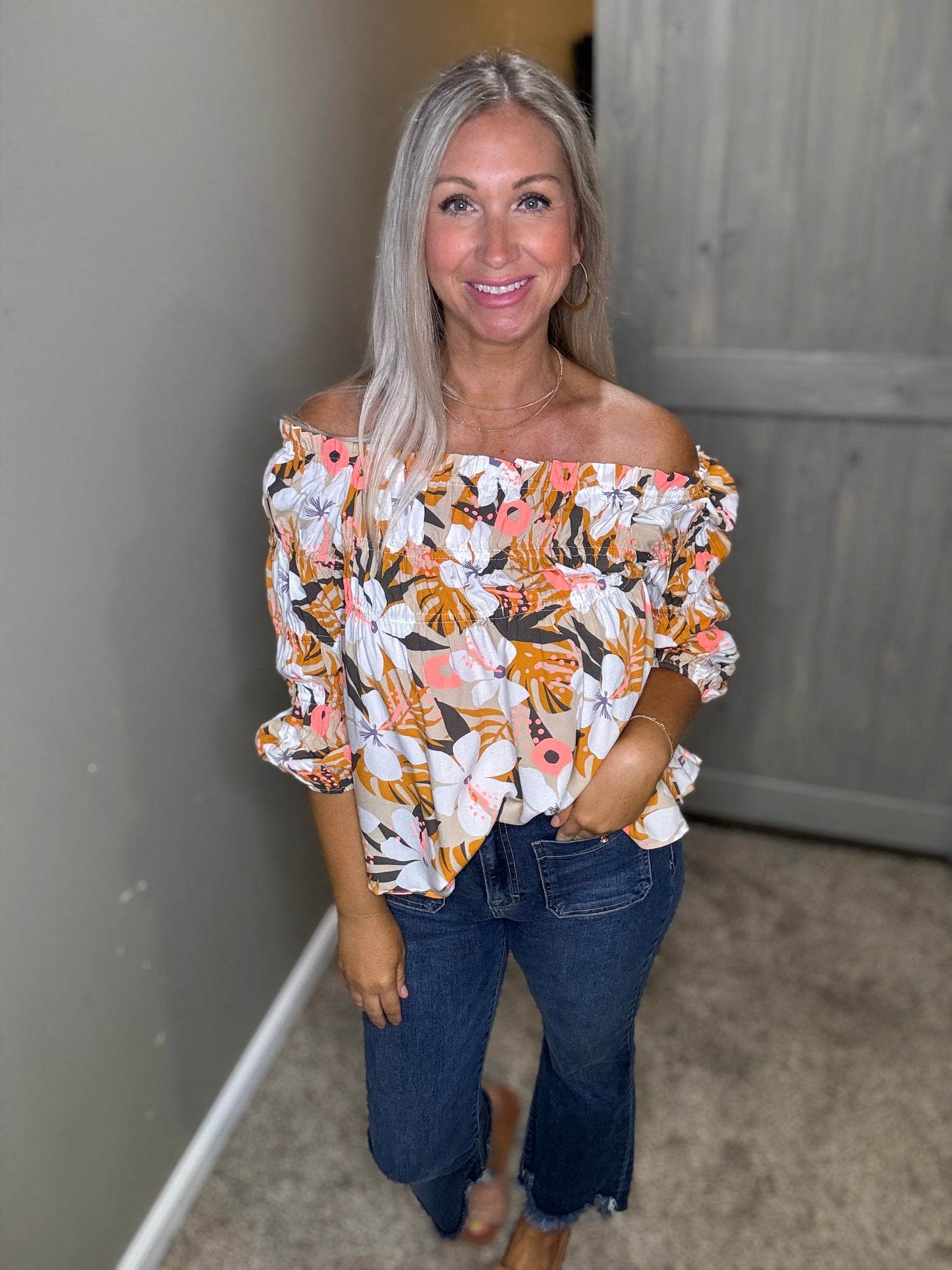 Flower Print Top