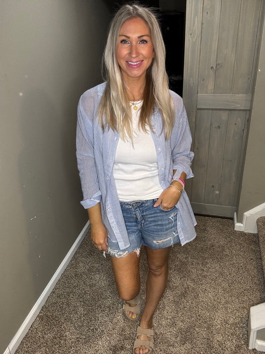 Striped Button Up