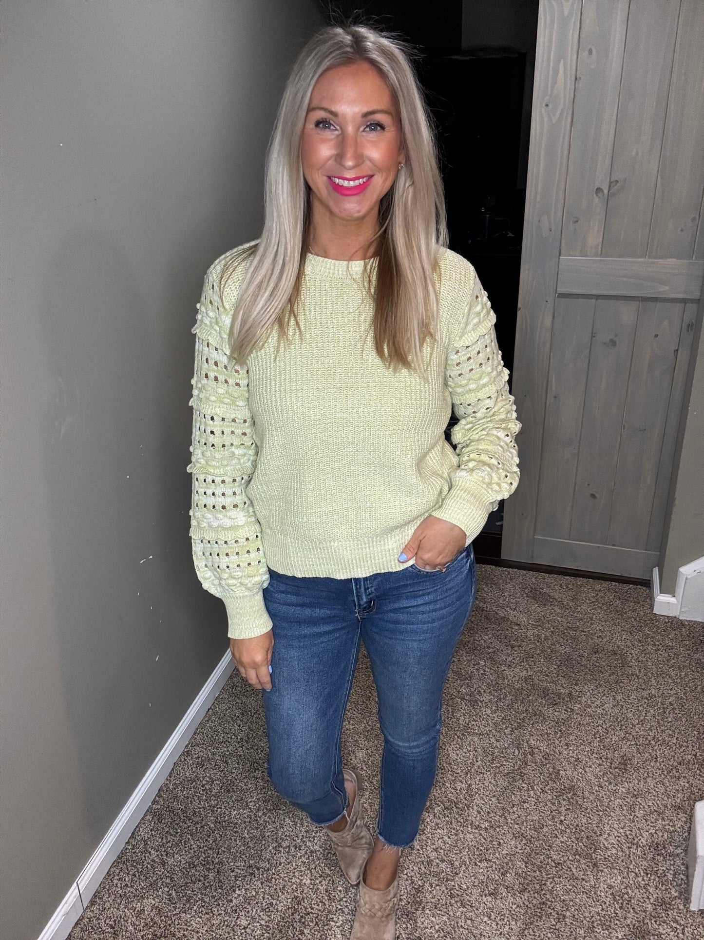Spring Green Sweater