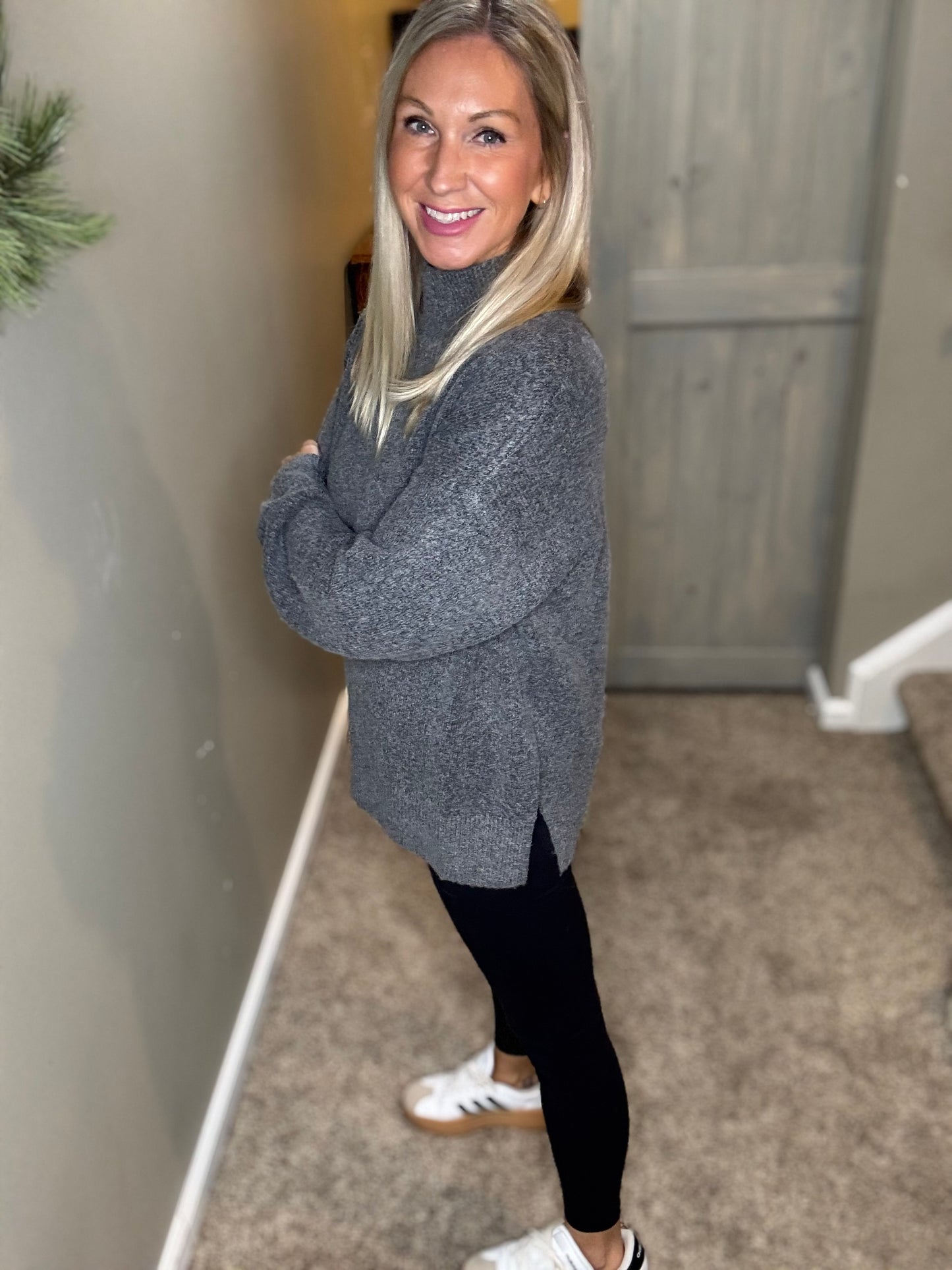 Charcoal Cozy Sweater