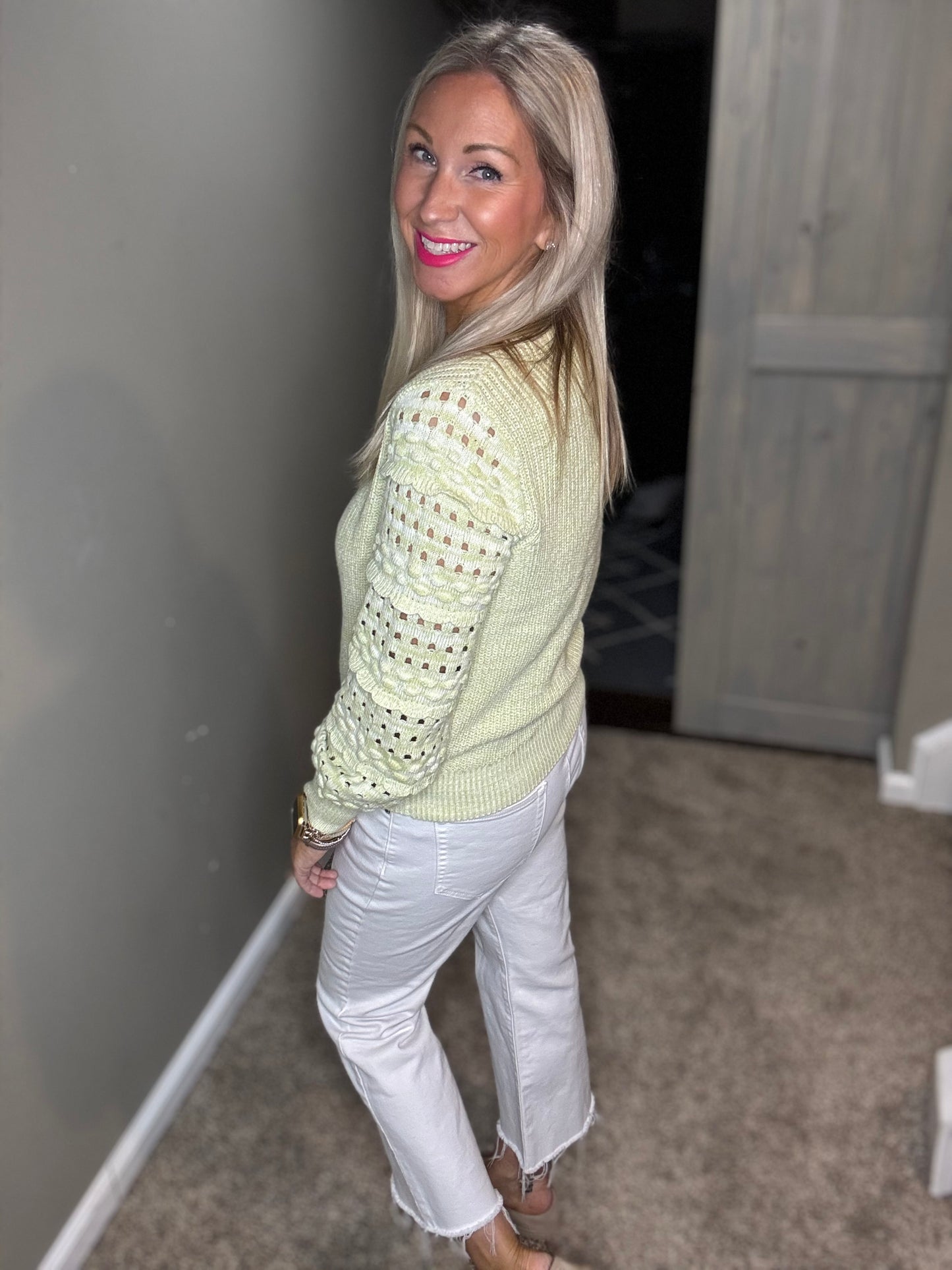 Spring Green Sweater