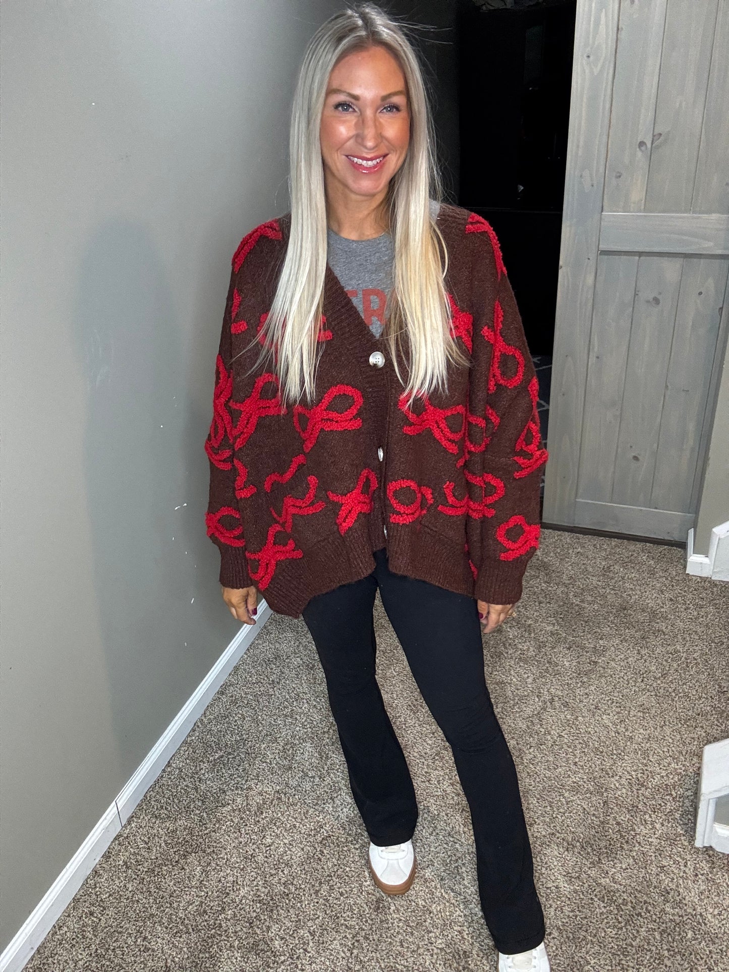 Bow Oversized Cardigan