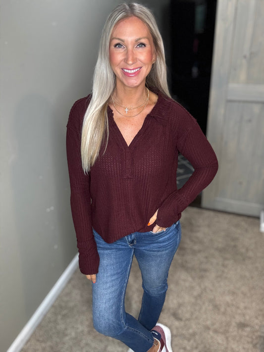 Wine Waffle Henley