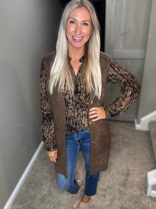 Chocolate Teddy Vest