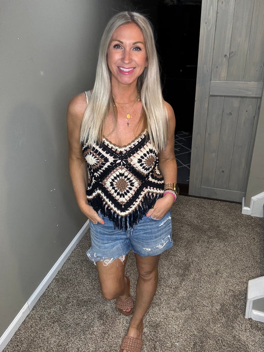 Crochet Fringe Tank
