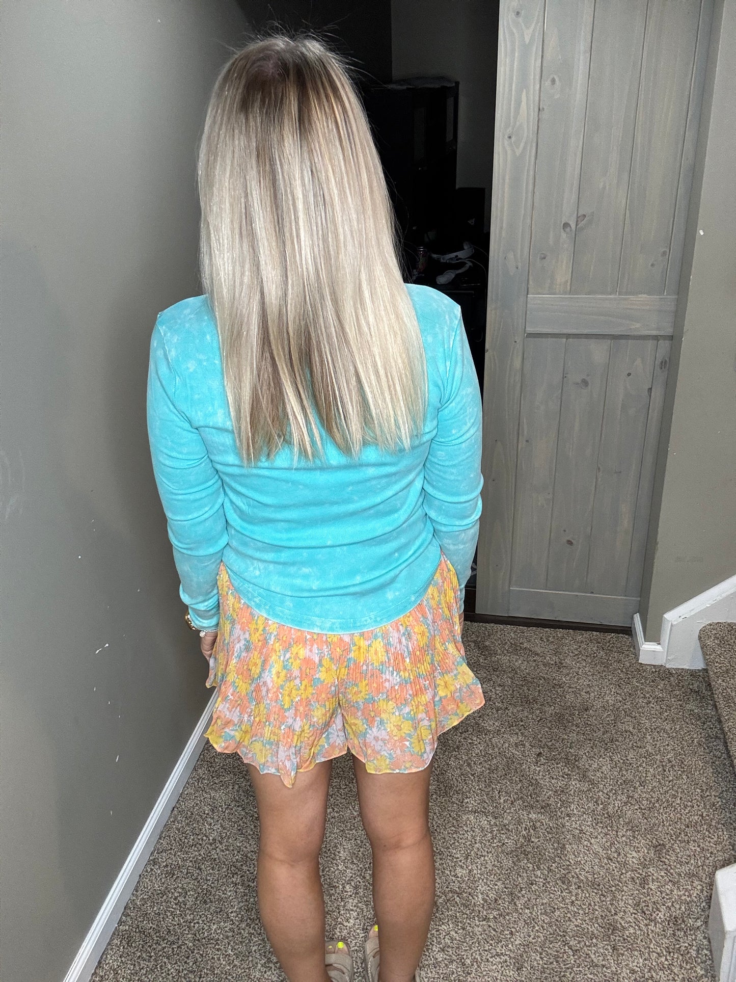 Floral Chiffon Shorts