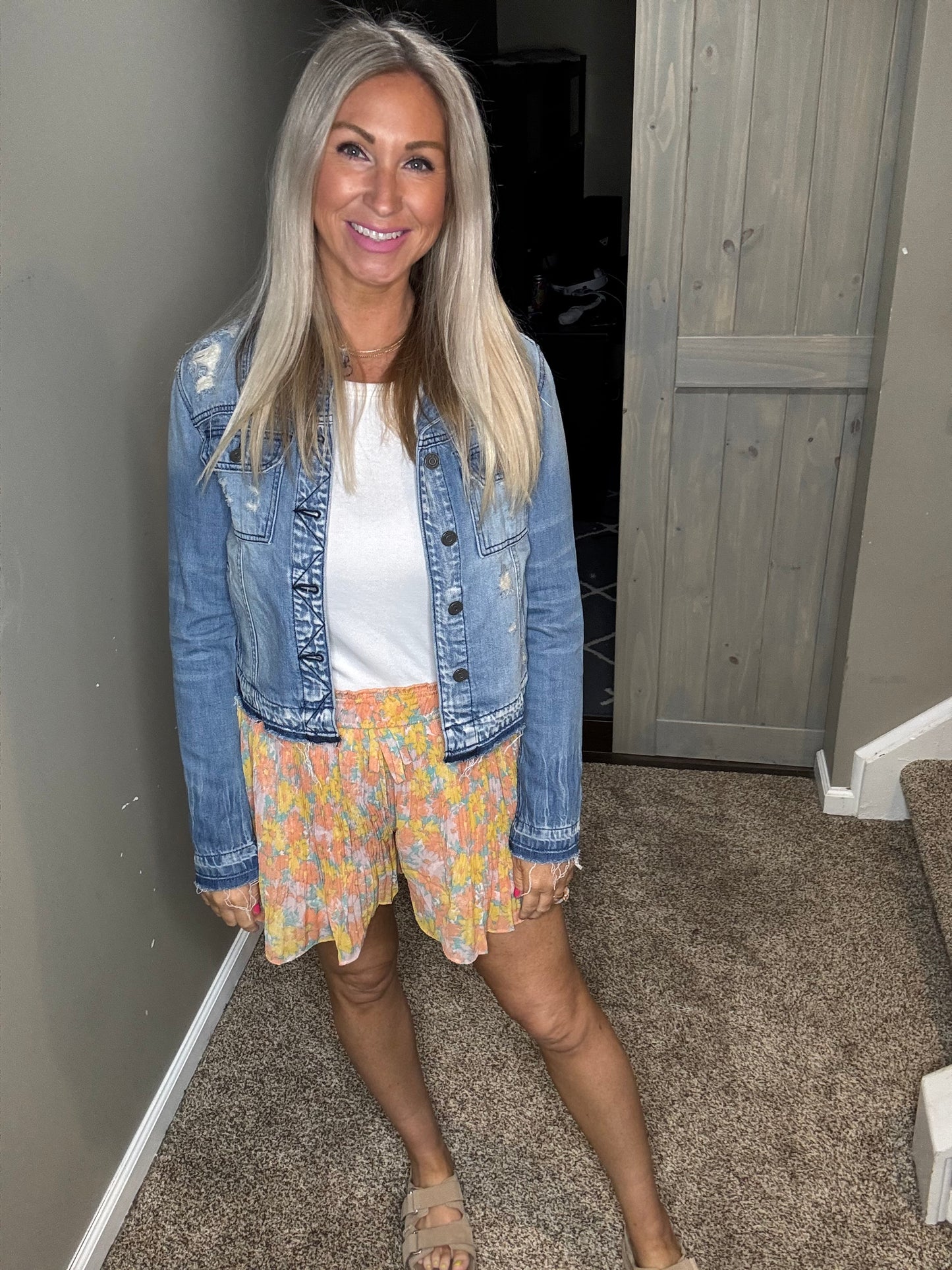 Floral Chiffon Shorts