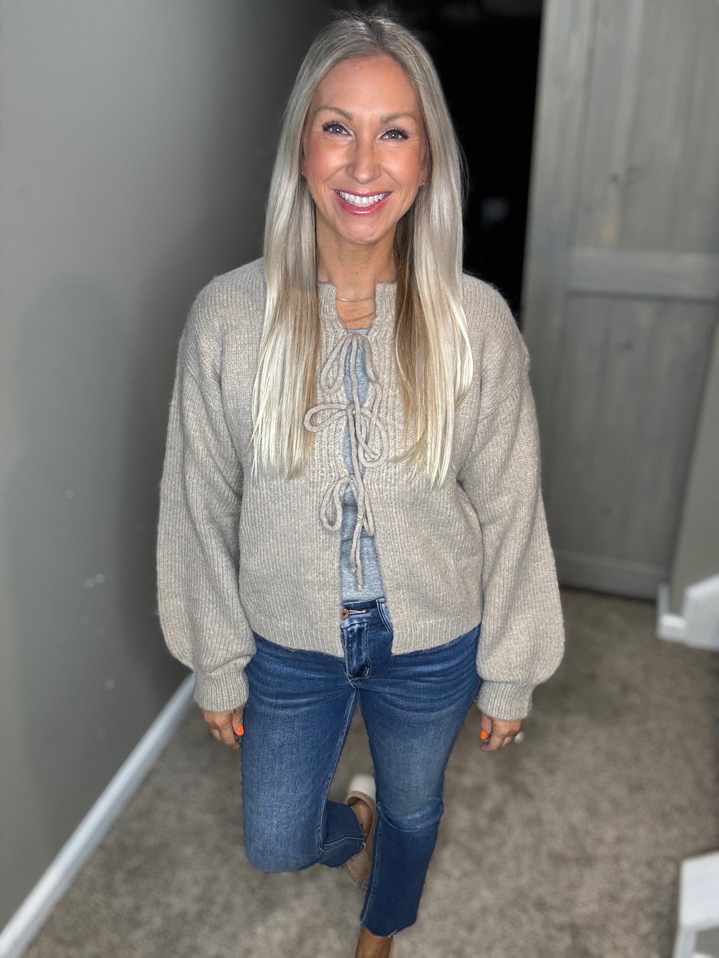 Macchiato Tie Sweater