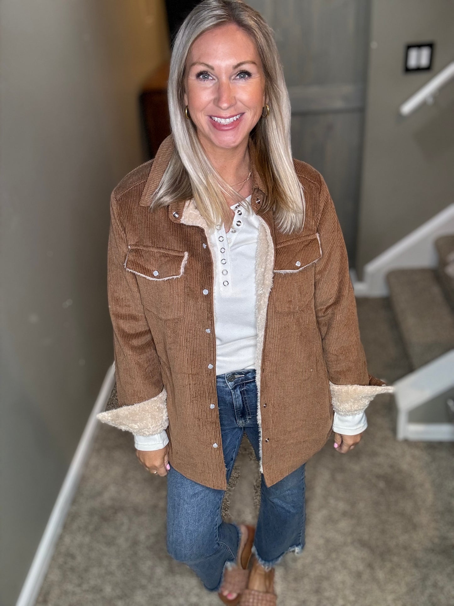 Corduroy Sherpa Jacket