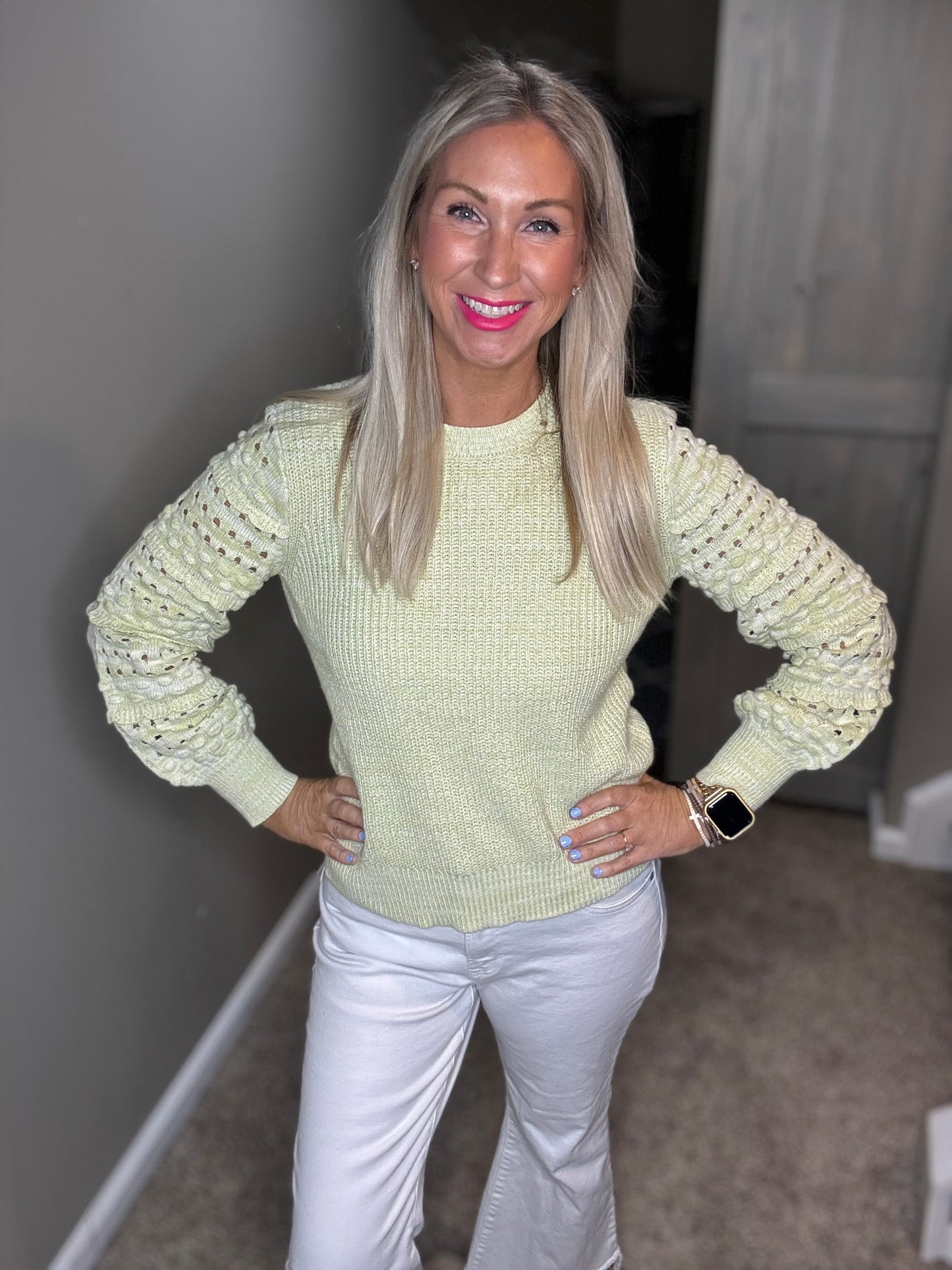 Spring Green Sweater