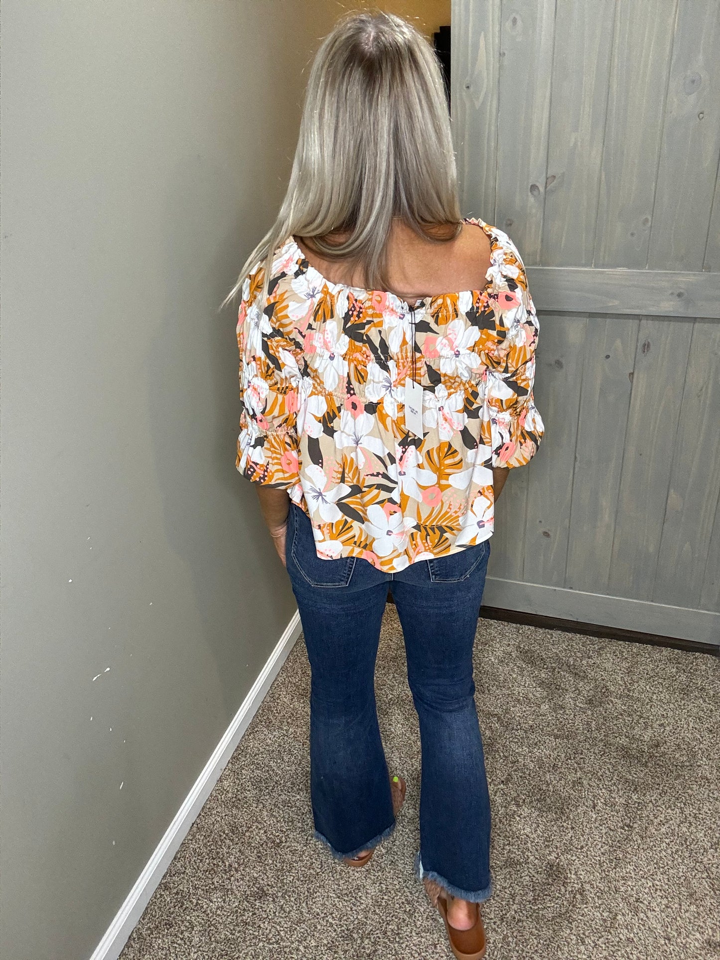 Flower Print Top