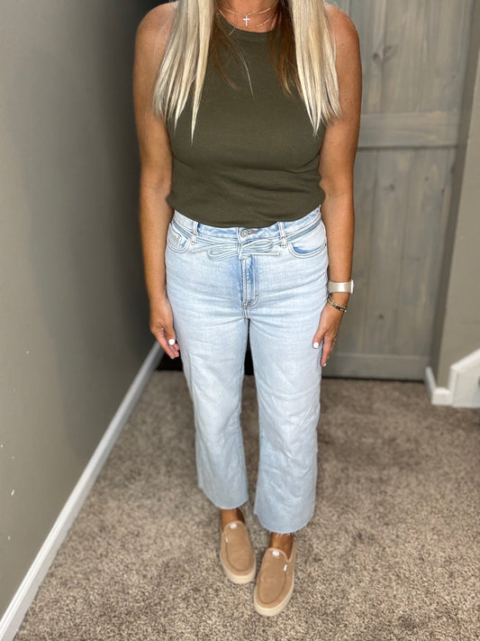 Ella High Rise Straight Wide Leg