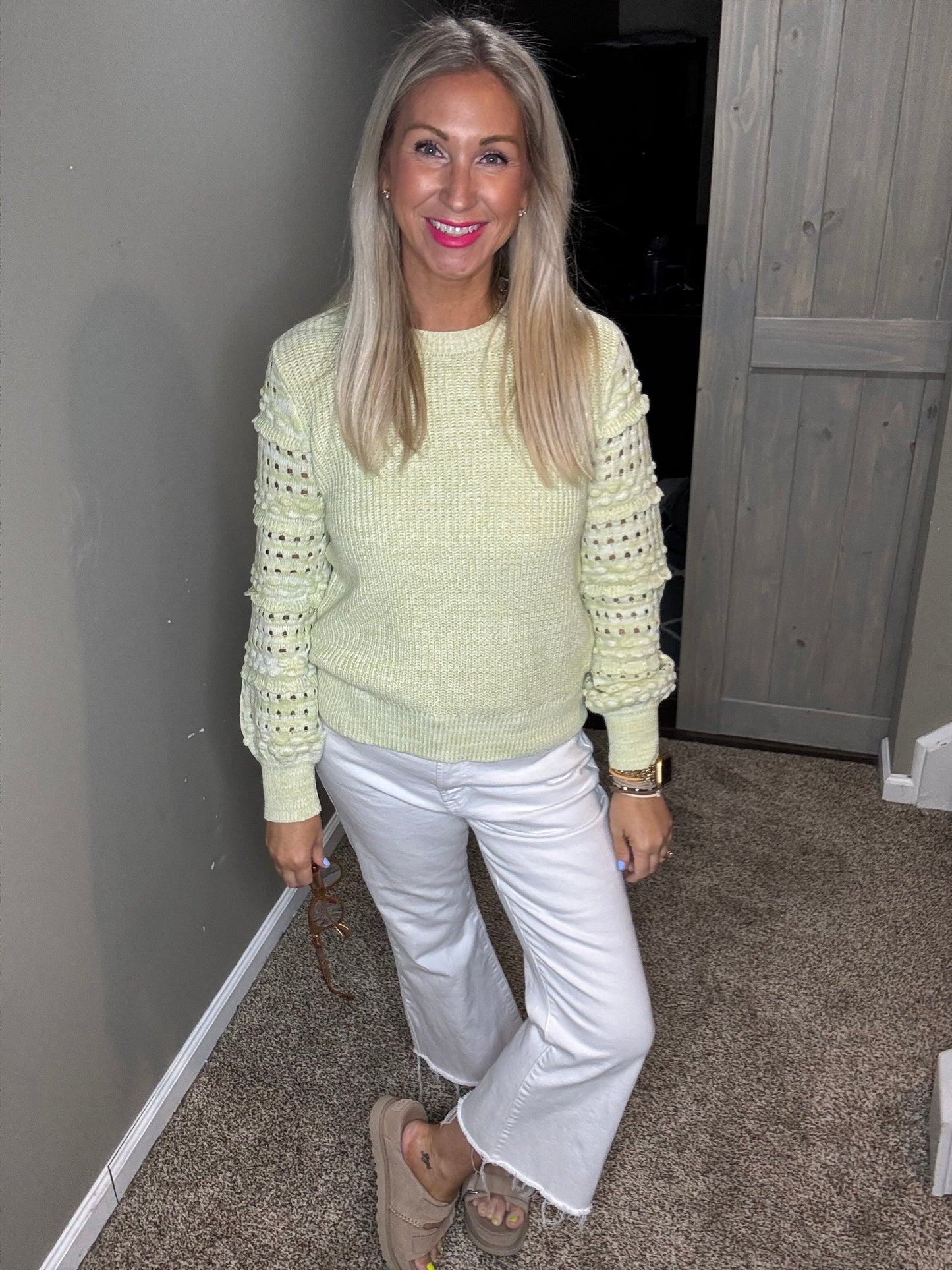 Spring Green Sweater