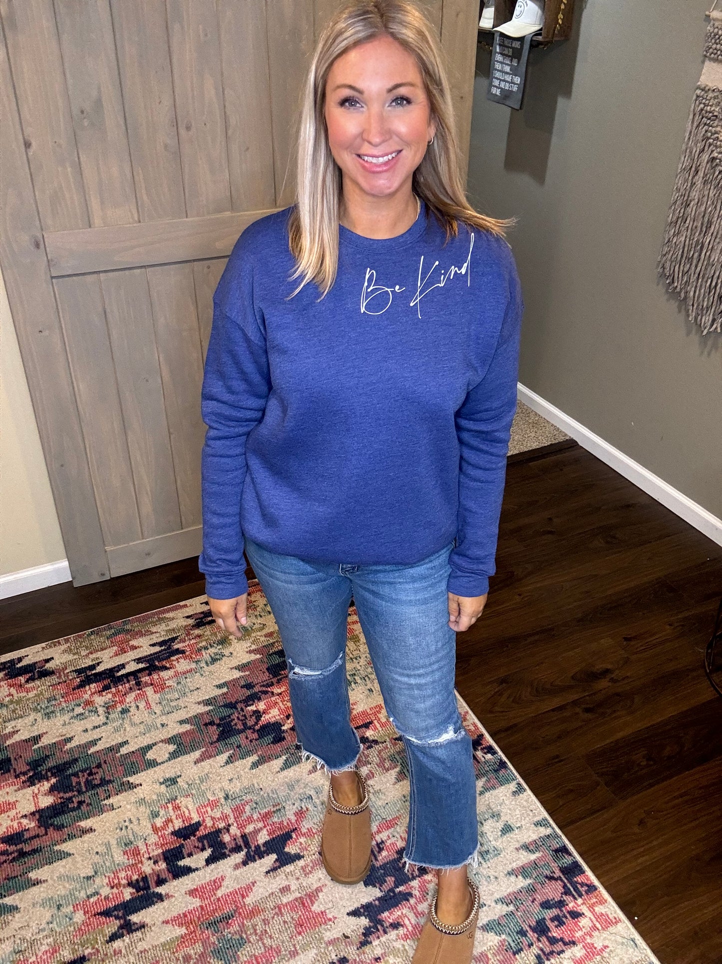 Be Kind Sweatshirt - Blue