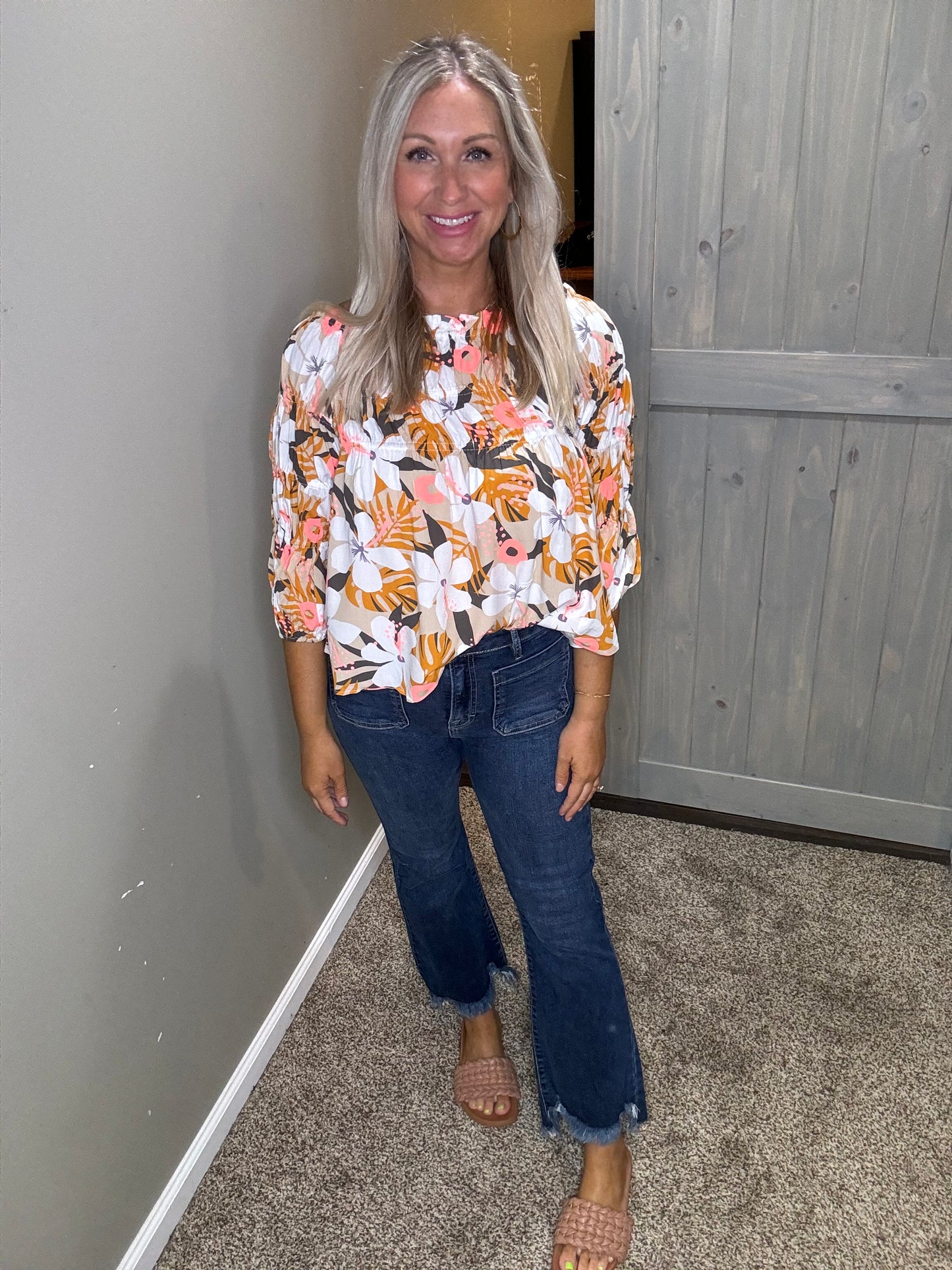Flower Print Top