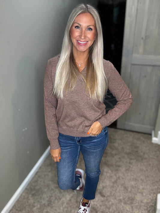 Mocha Collar Sweater