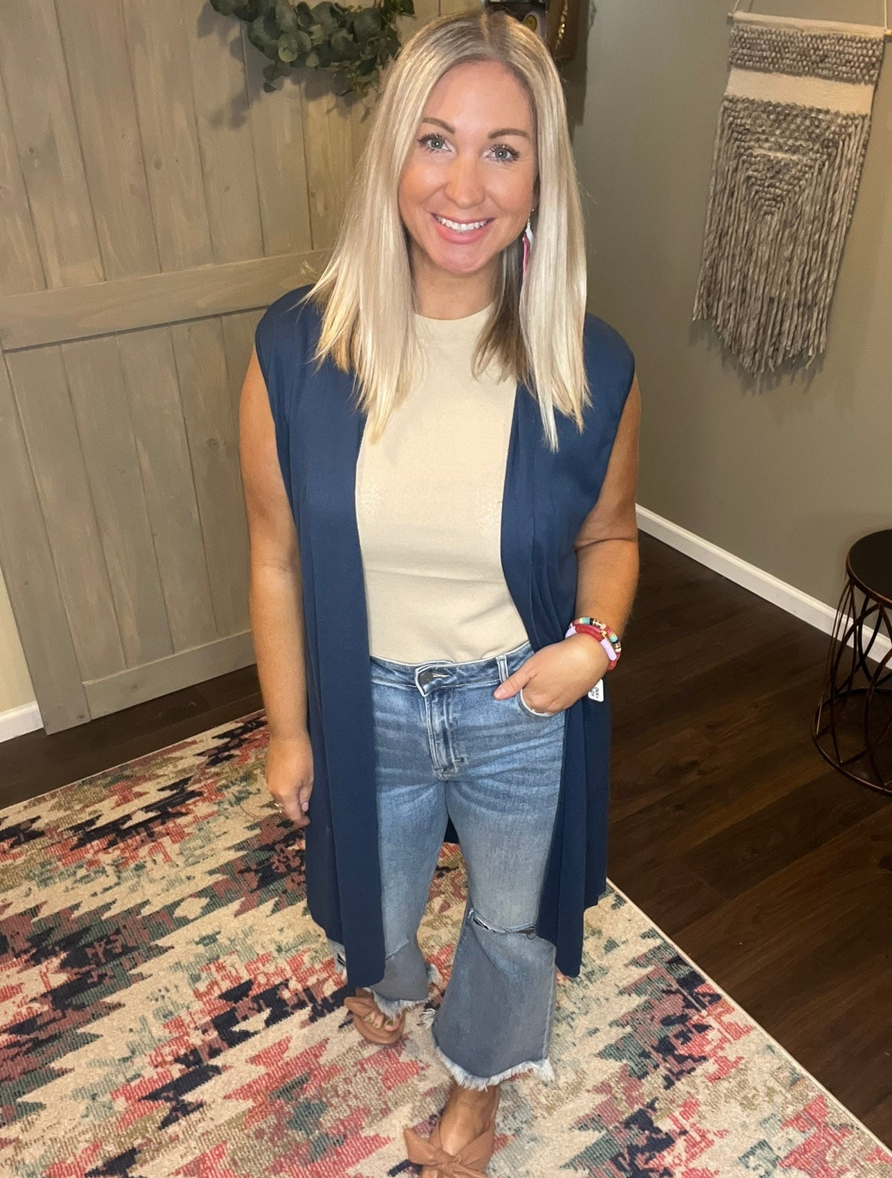 High Neck Sleeveless Top