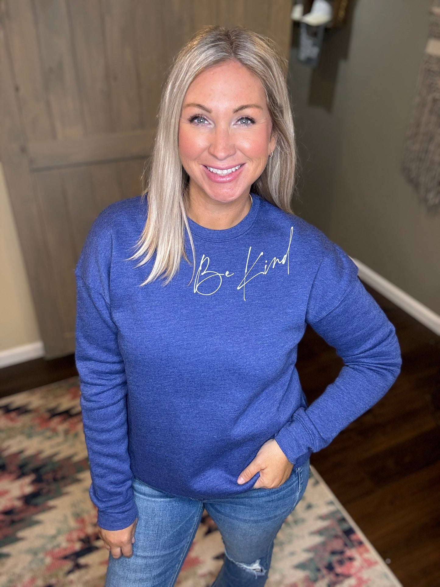 Be Kind Sweatshirt - Blue