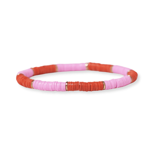 Grace Coral Lilac Stretch Bracelet