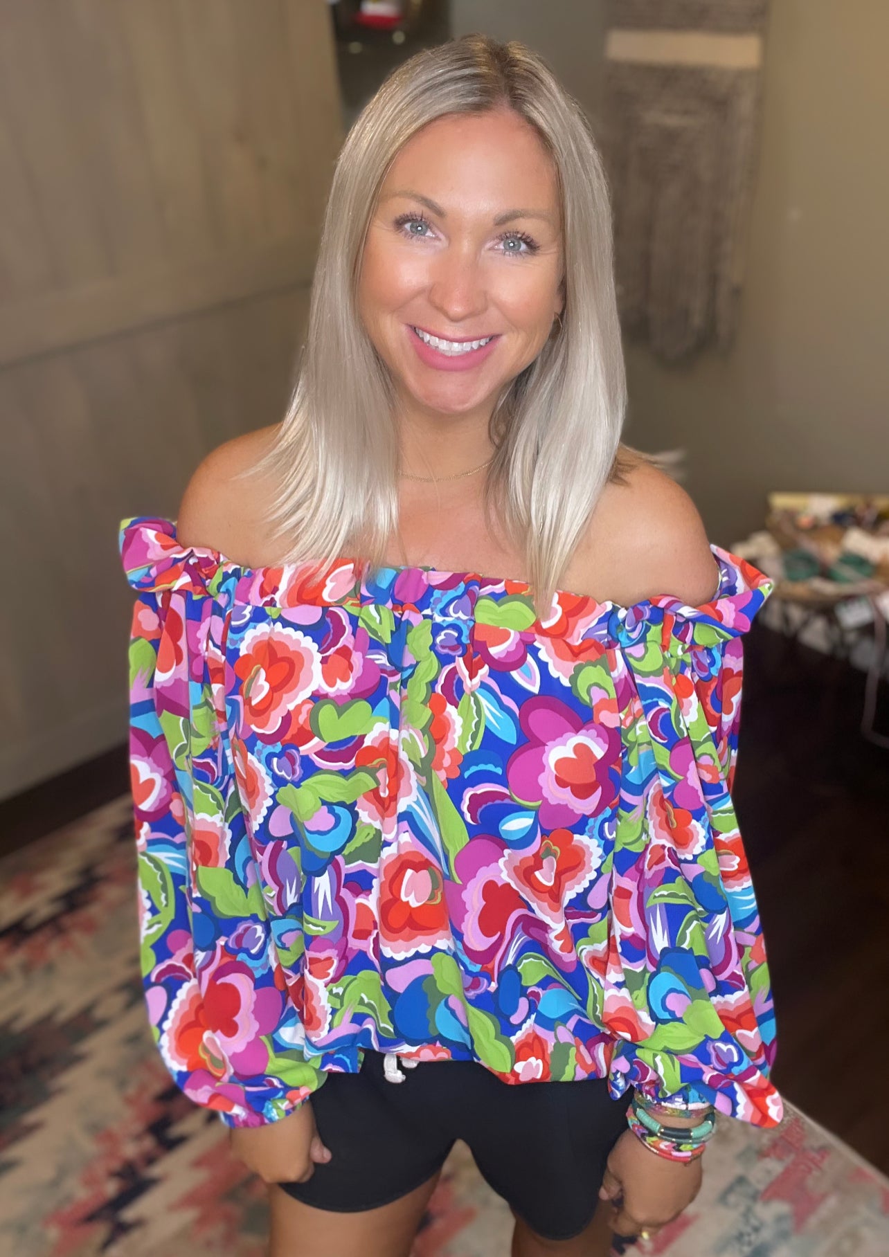 Floral Off The Shoulder Top