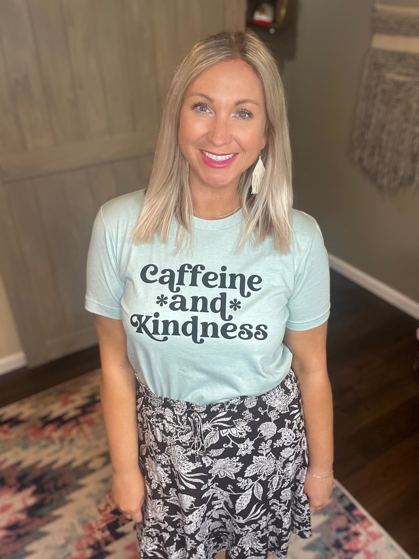 Caffeine and Kindness Tee