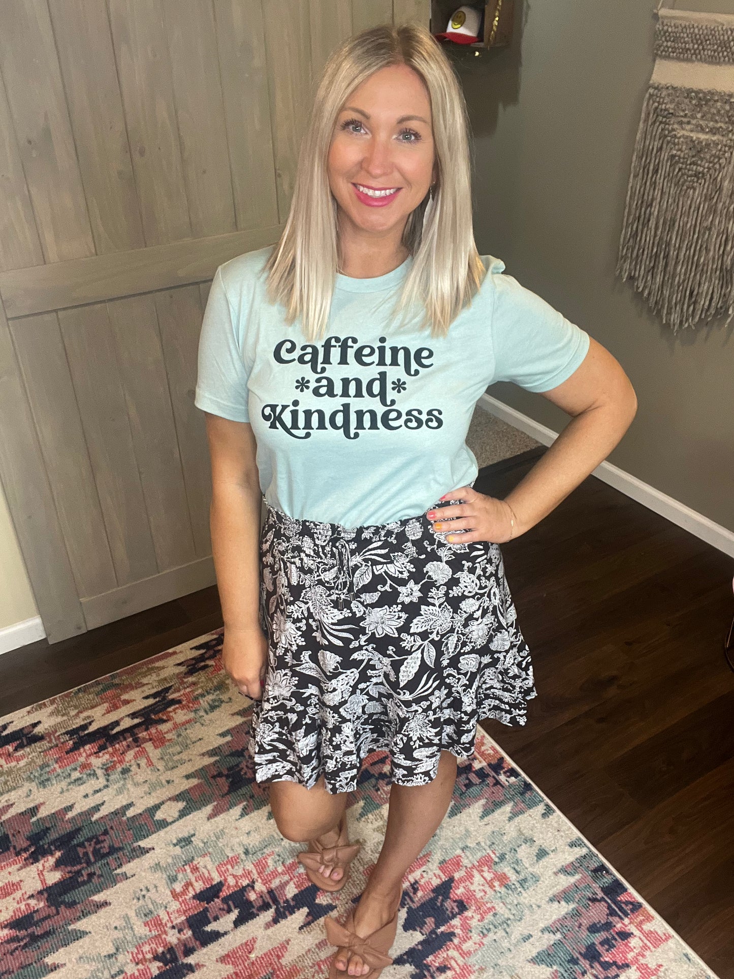 Caffeine and Kindness Tee