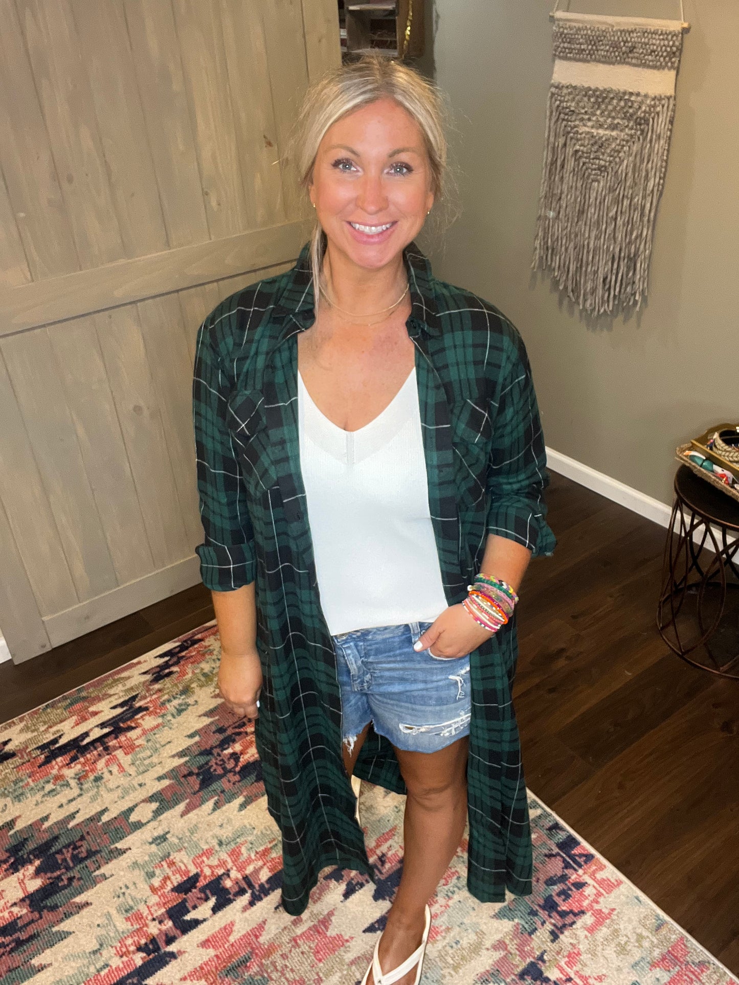 Plaid Flannel Duster