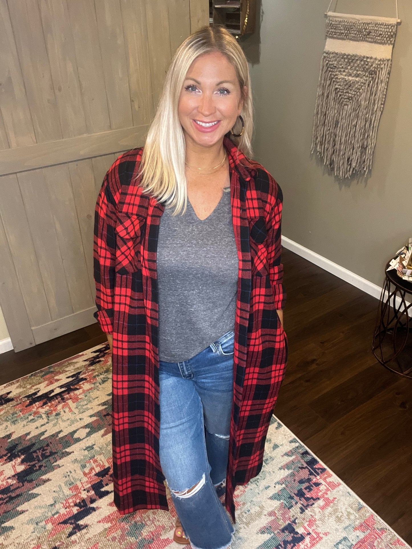 Plaid Flannel Duster