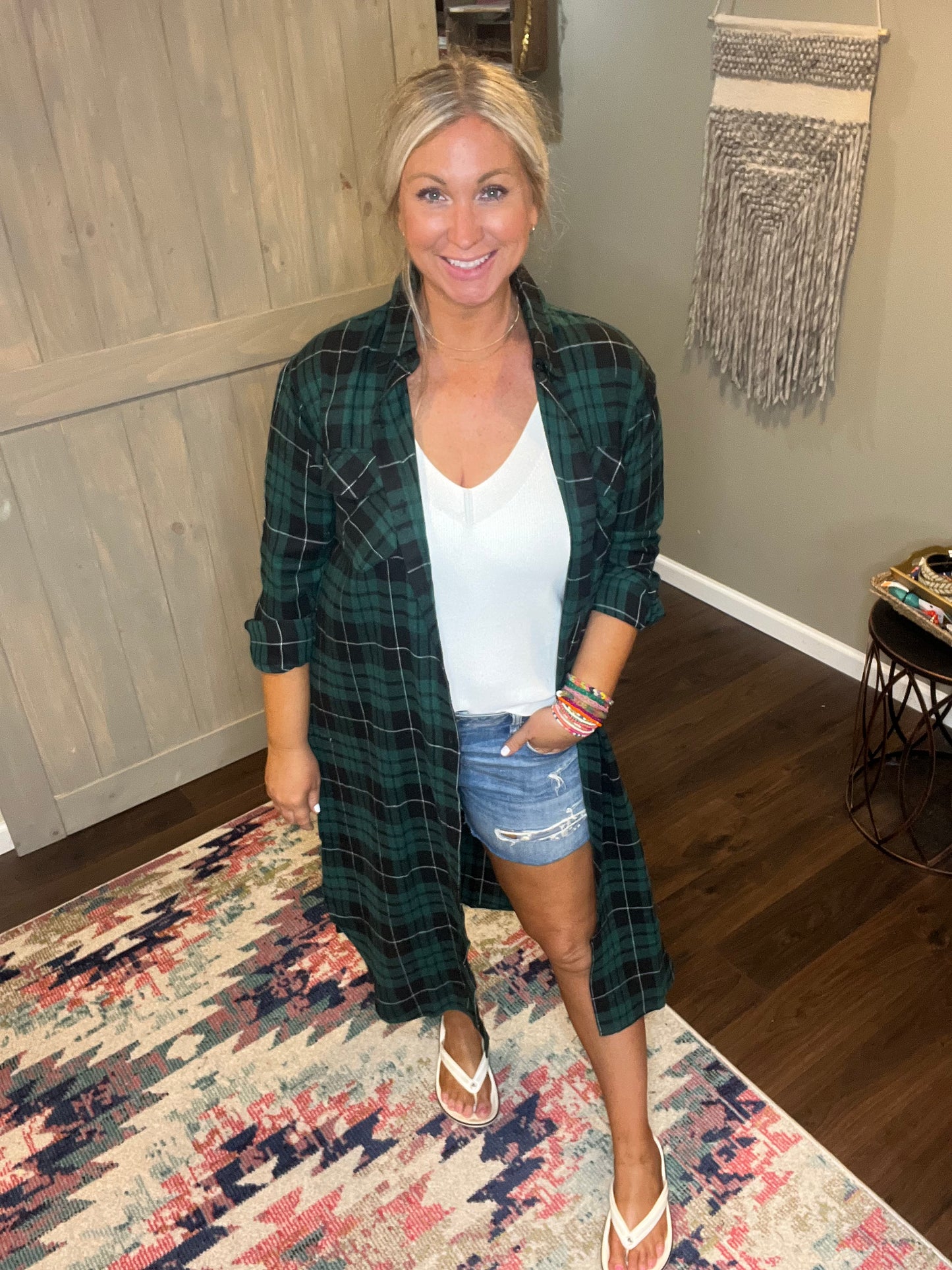 Plaid Flannel Duster