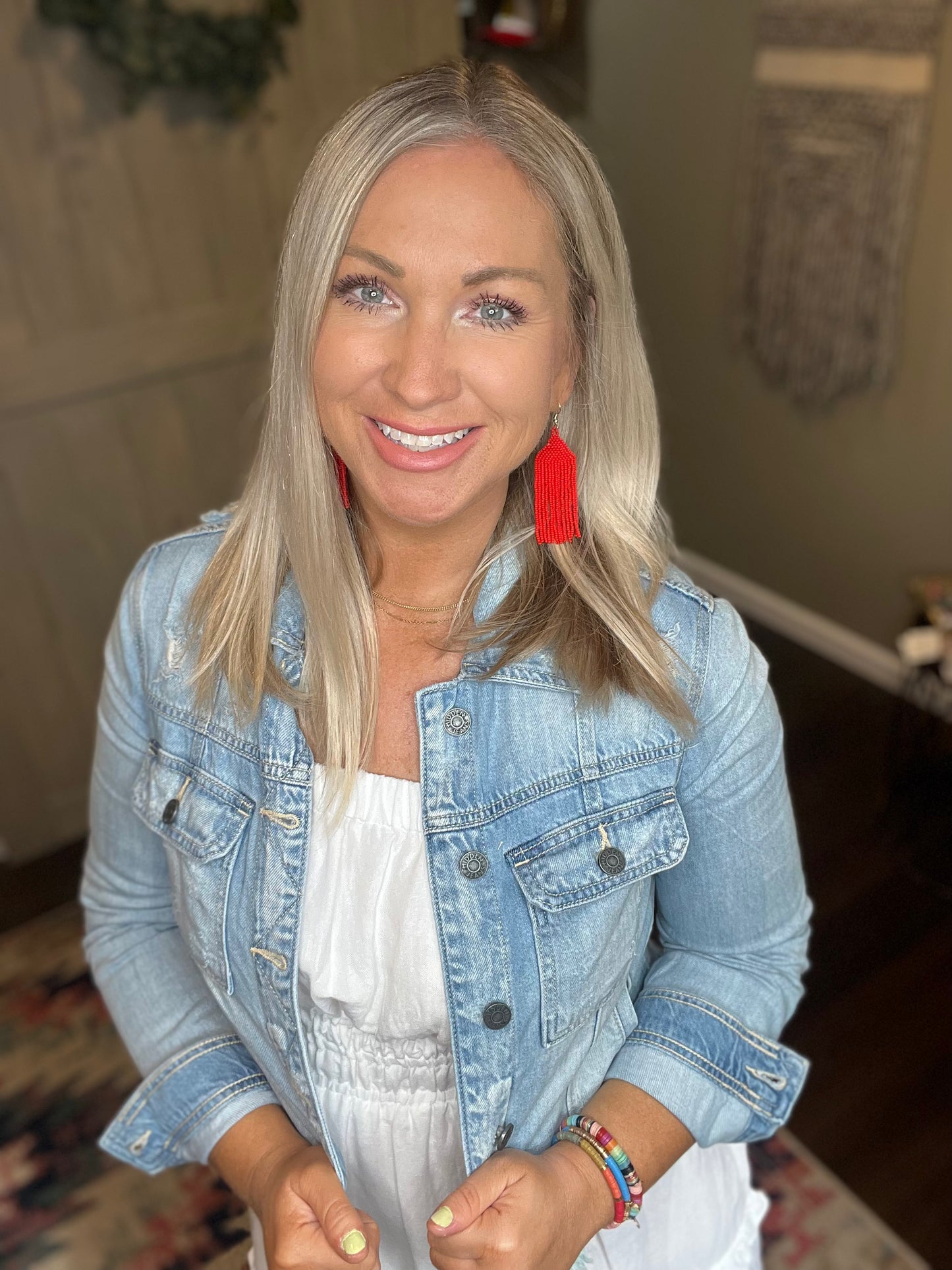 Fringe Hem Denim Jacket