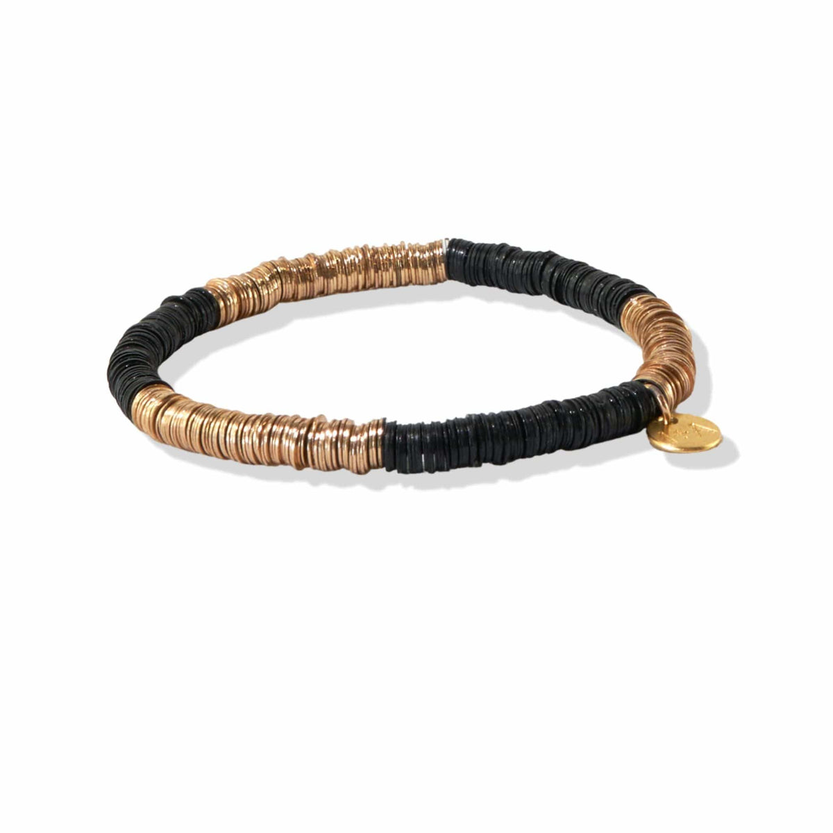 Black Gold Sequin Stretch Bracelet