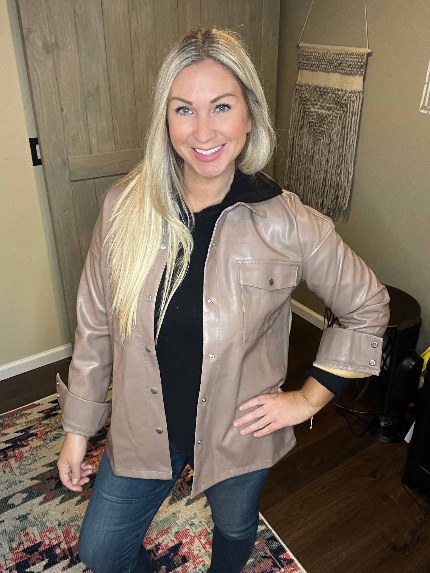 Leather Shacket