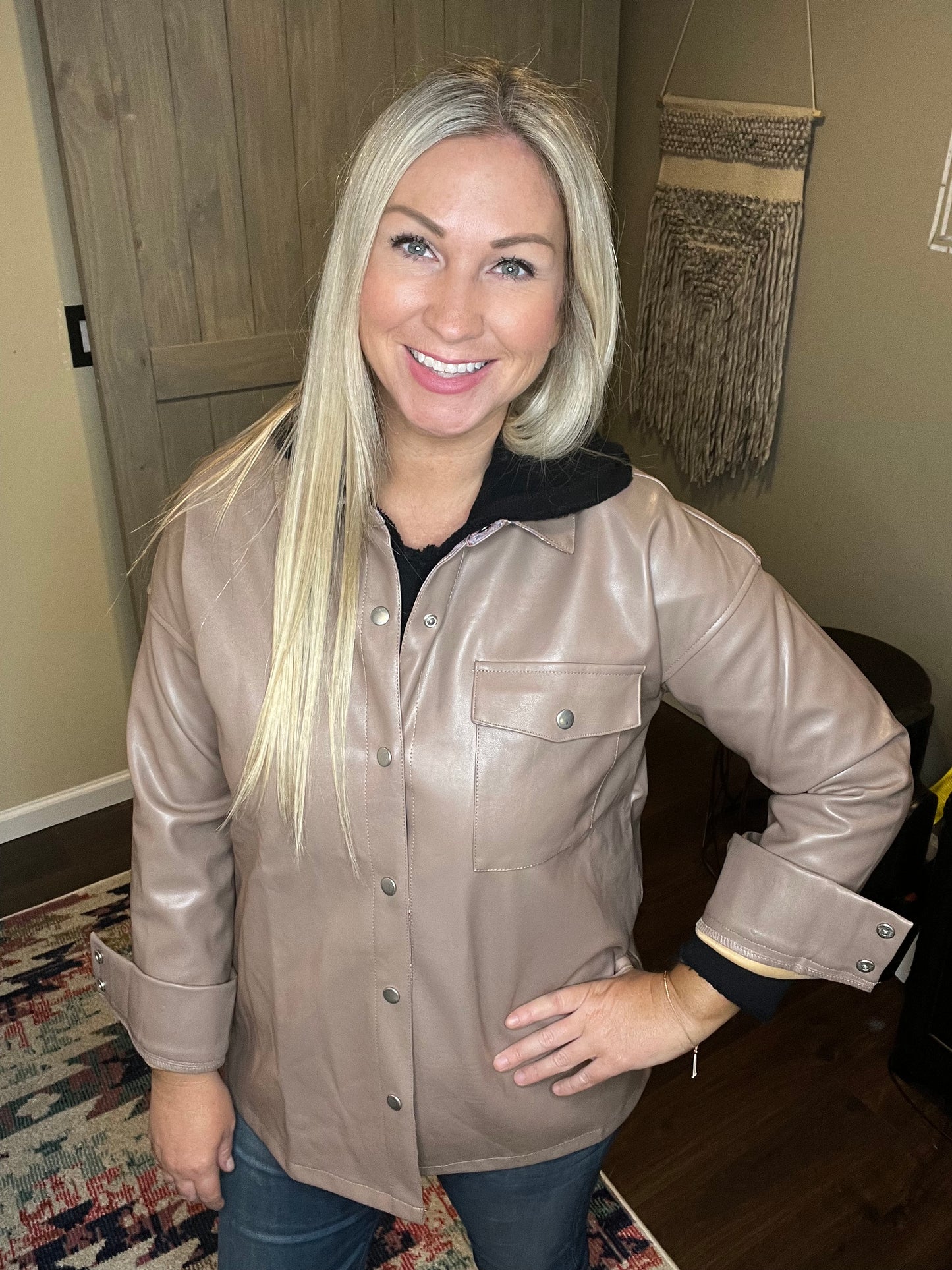 Leather Shacket