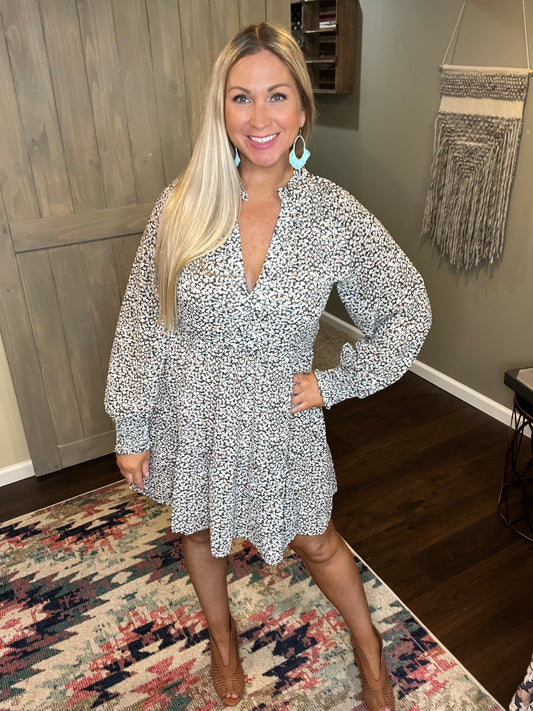 Floral Print Tiered Dress