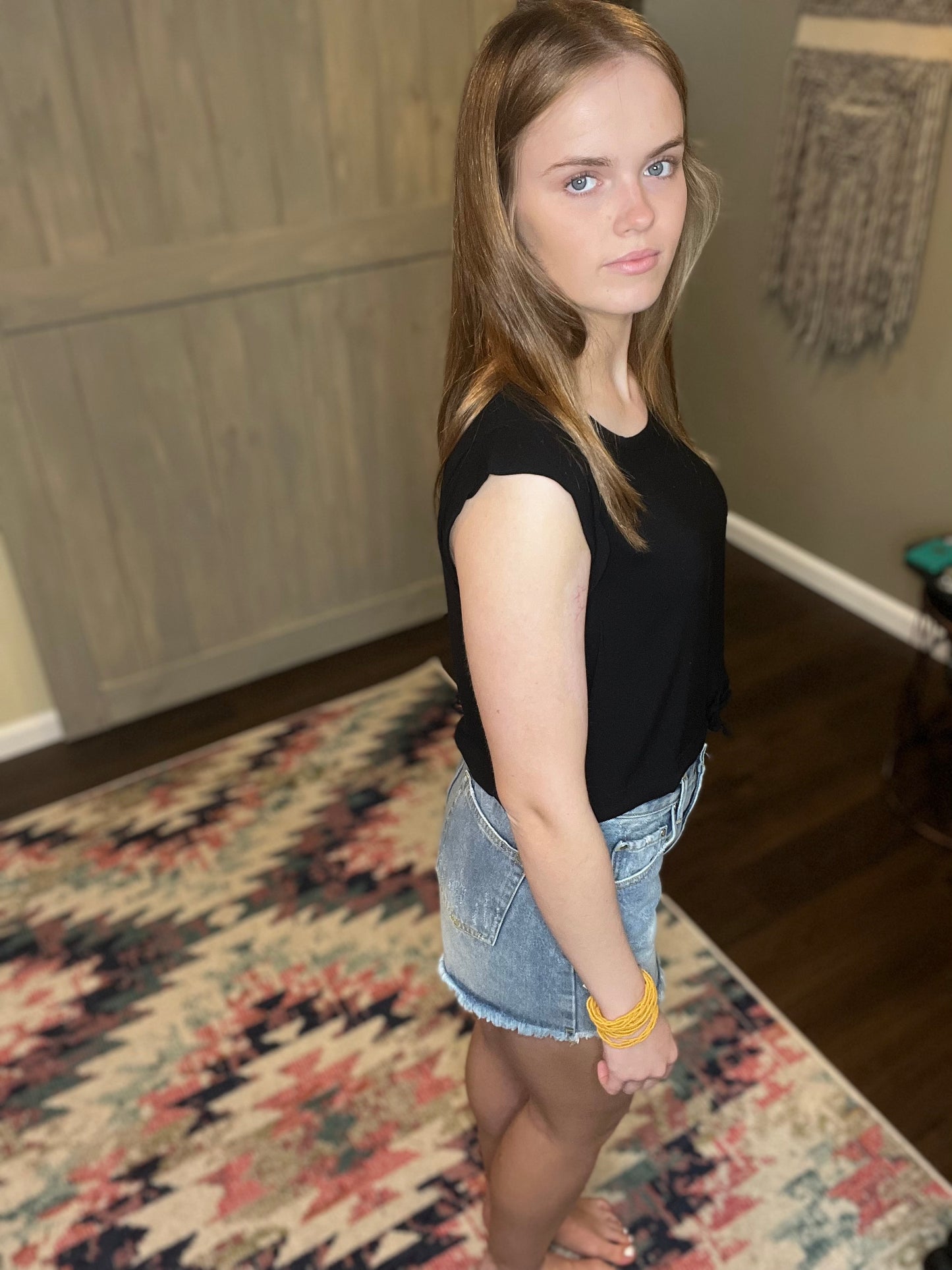 Chaser Black Crop Tank