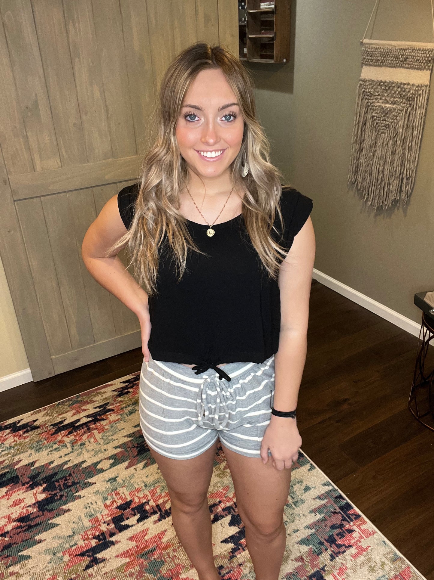 Chaser Black Crop Tank