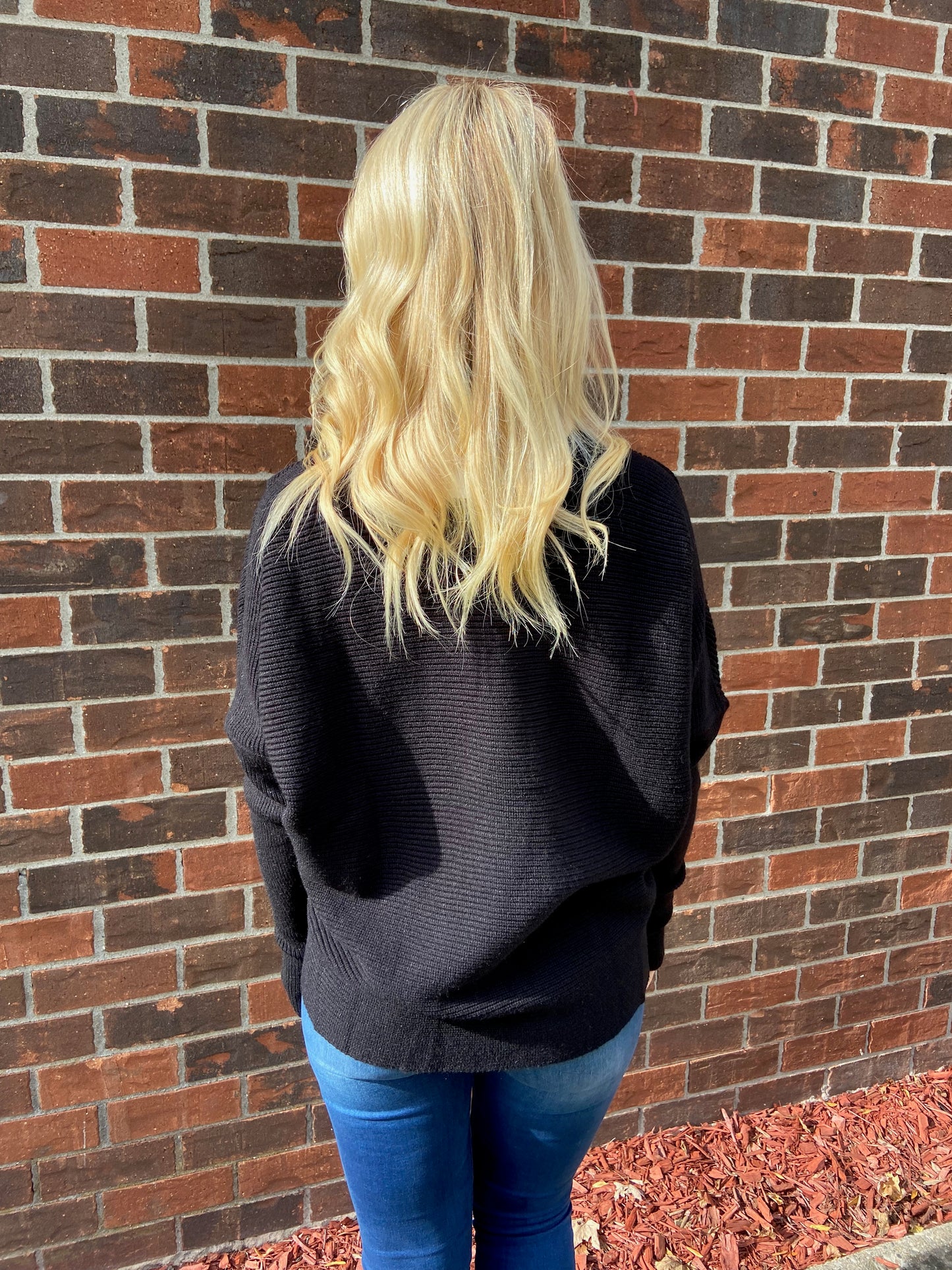Black Criss Cross Sweater