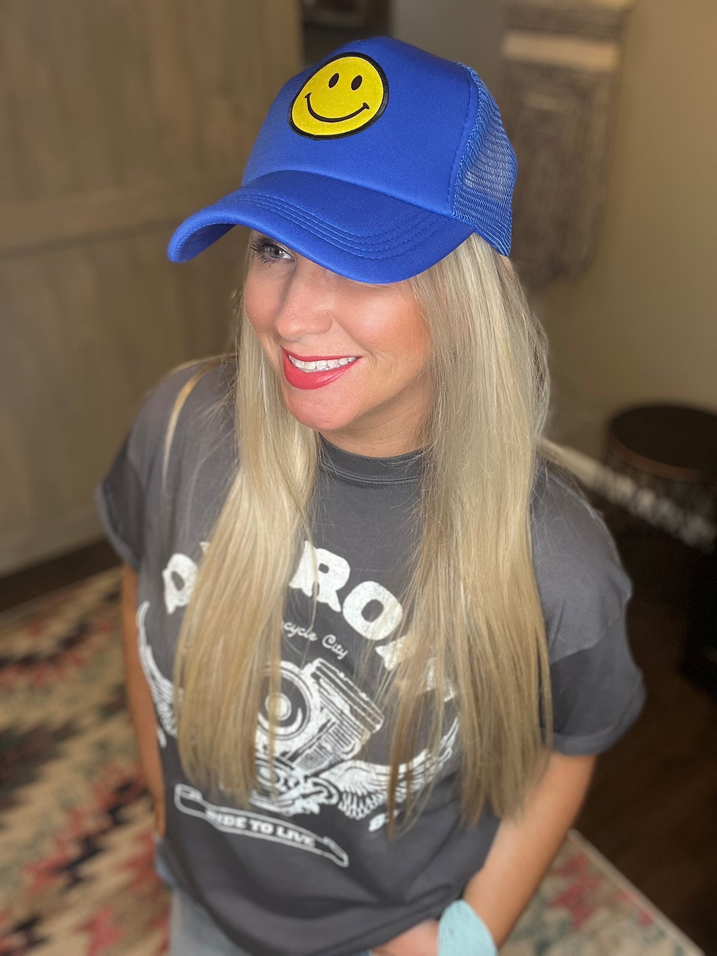 Smiley Face Trucker Hat