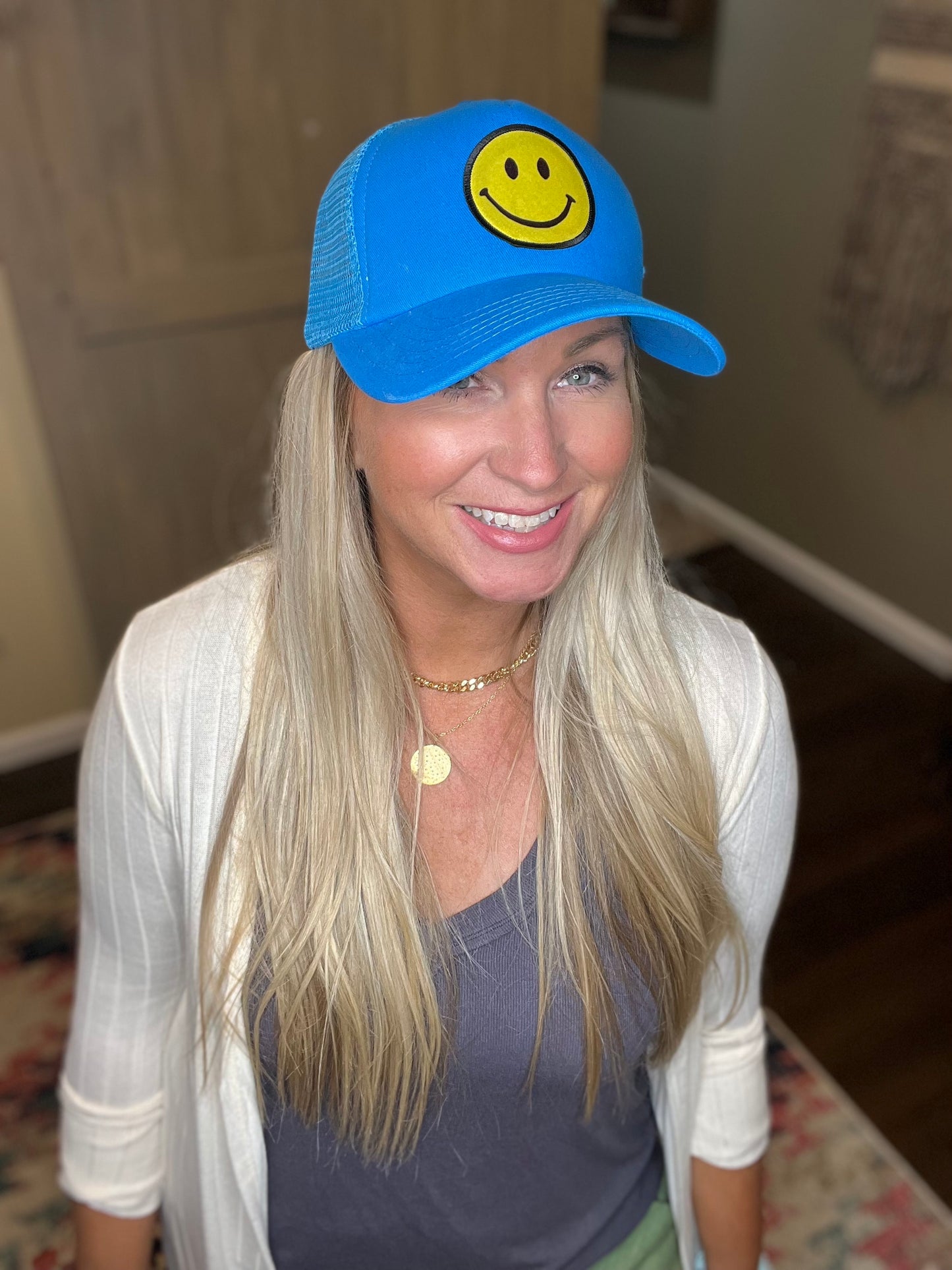 Smiley Face Trucker Hat