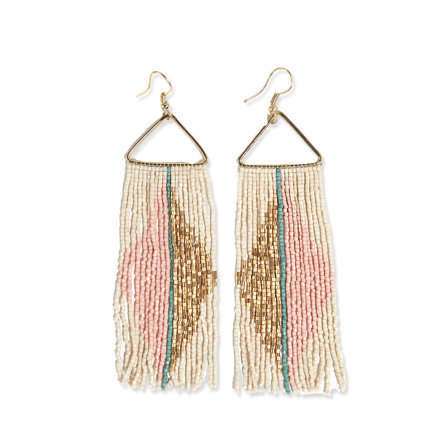 Erica Split Diamond Fringe Earrings