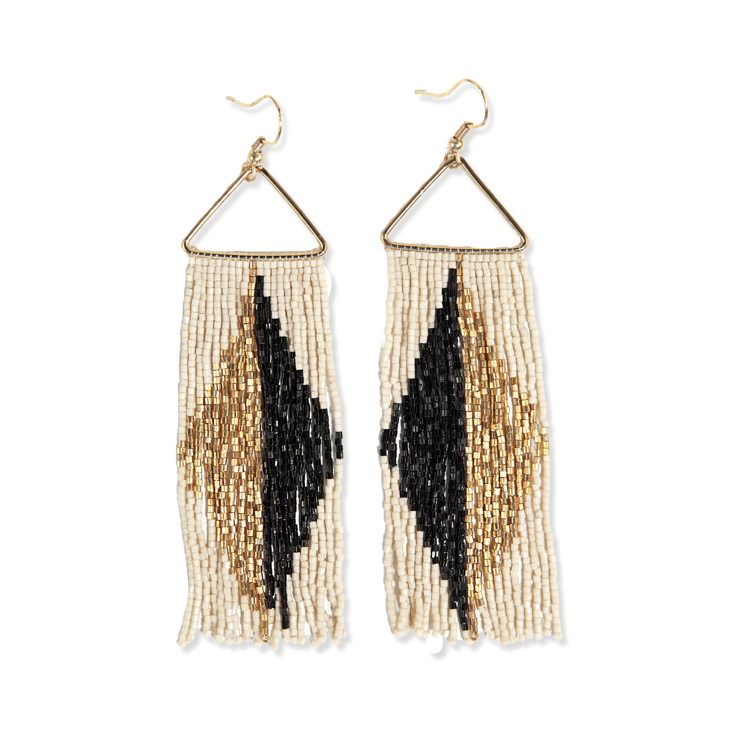Erica Split Diamond Fringe Earrings