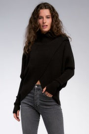 Black Criss Cross Sweater
