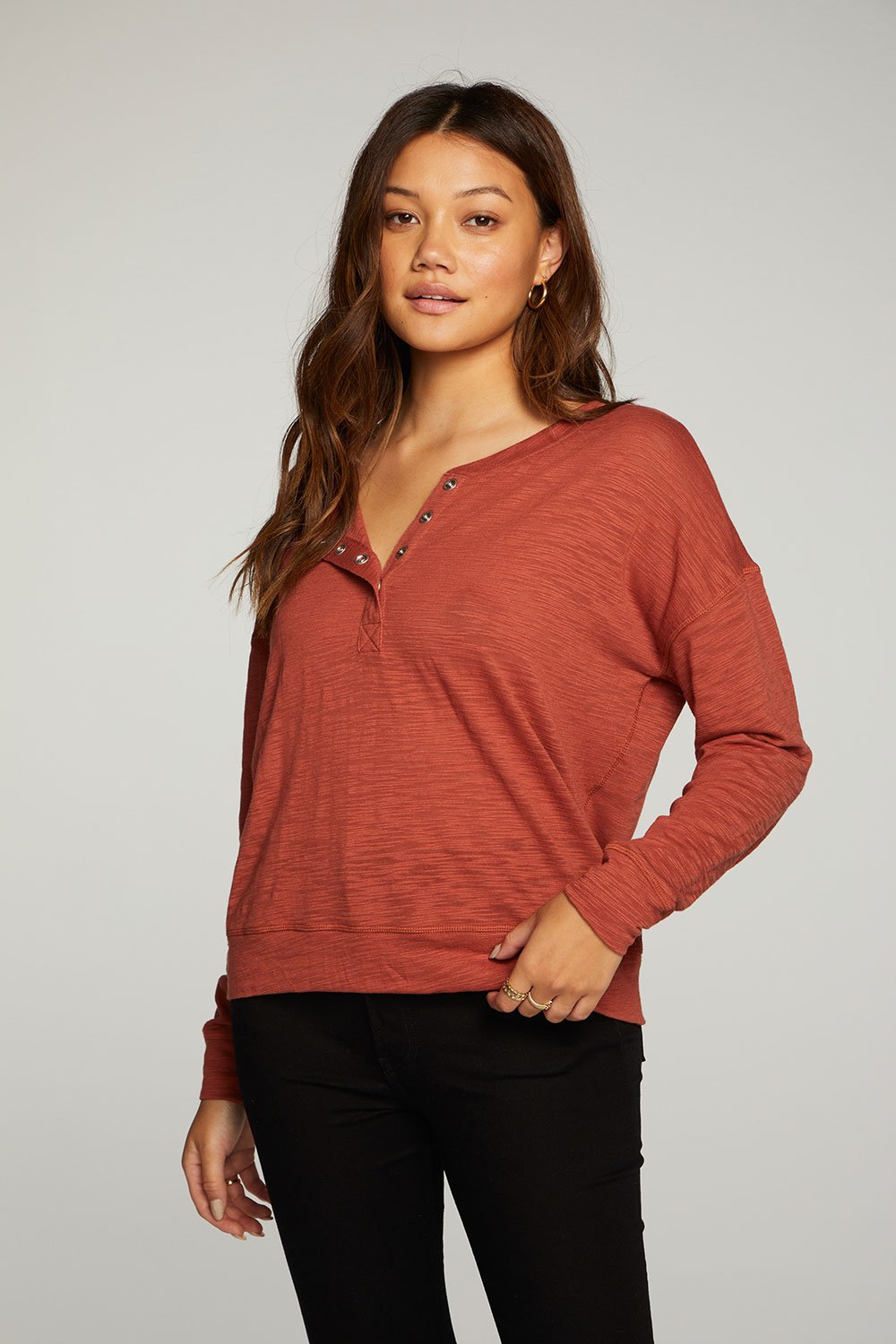 Chaser Slub Jersey Long Sleeve Henley