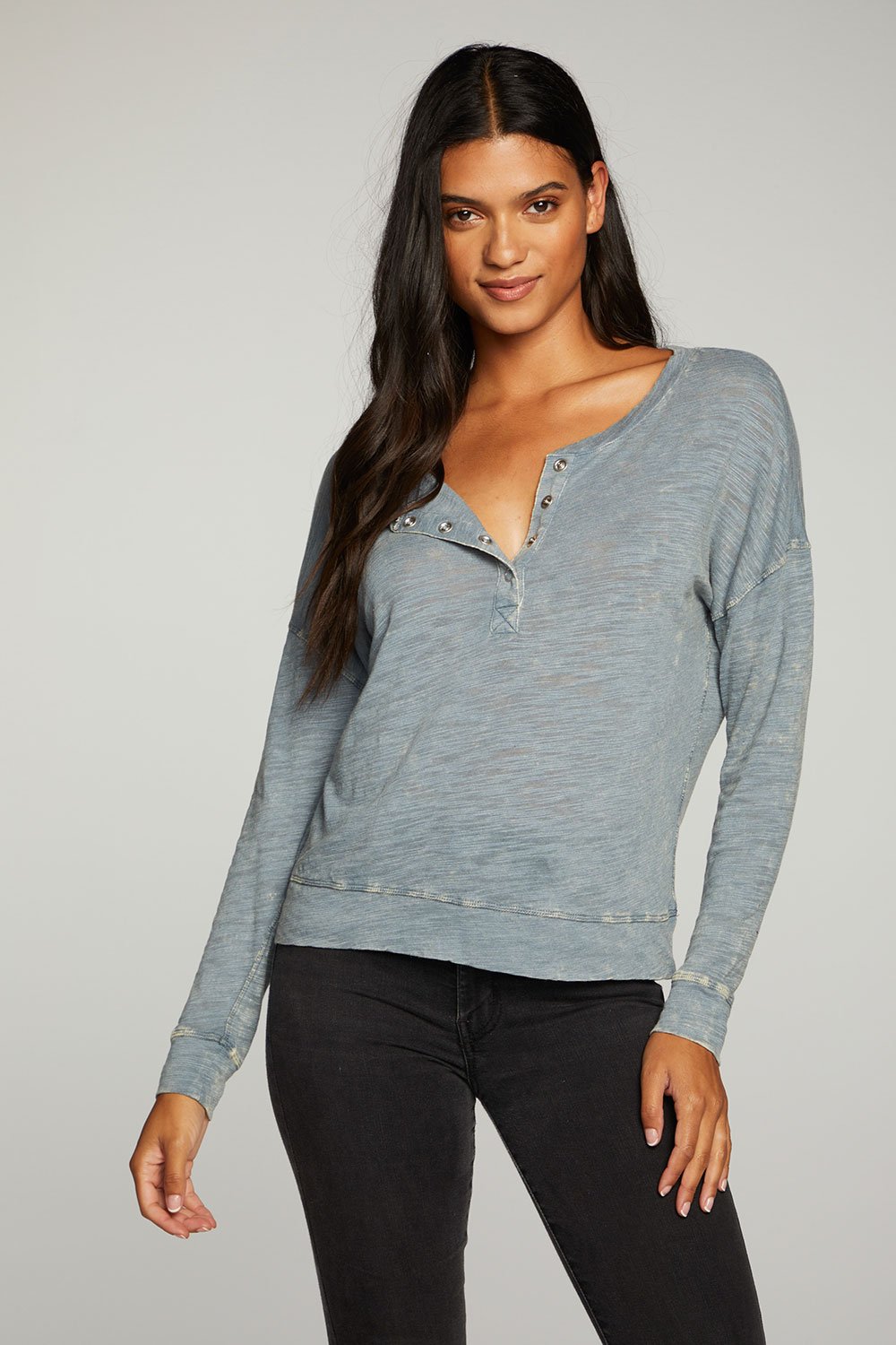 Chaser Slub Jersey Long Sleeve Henley