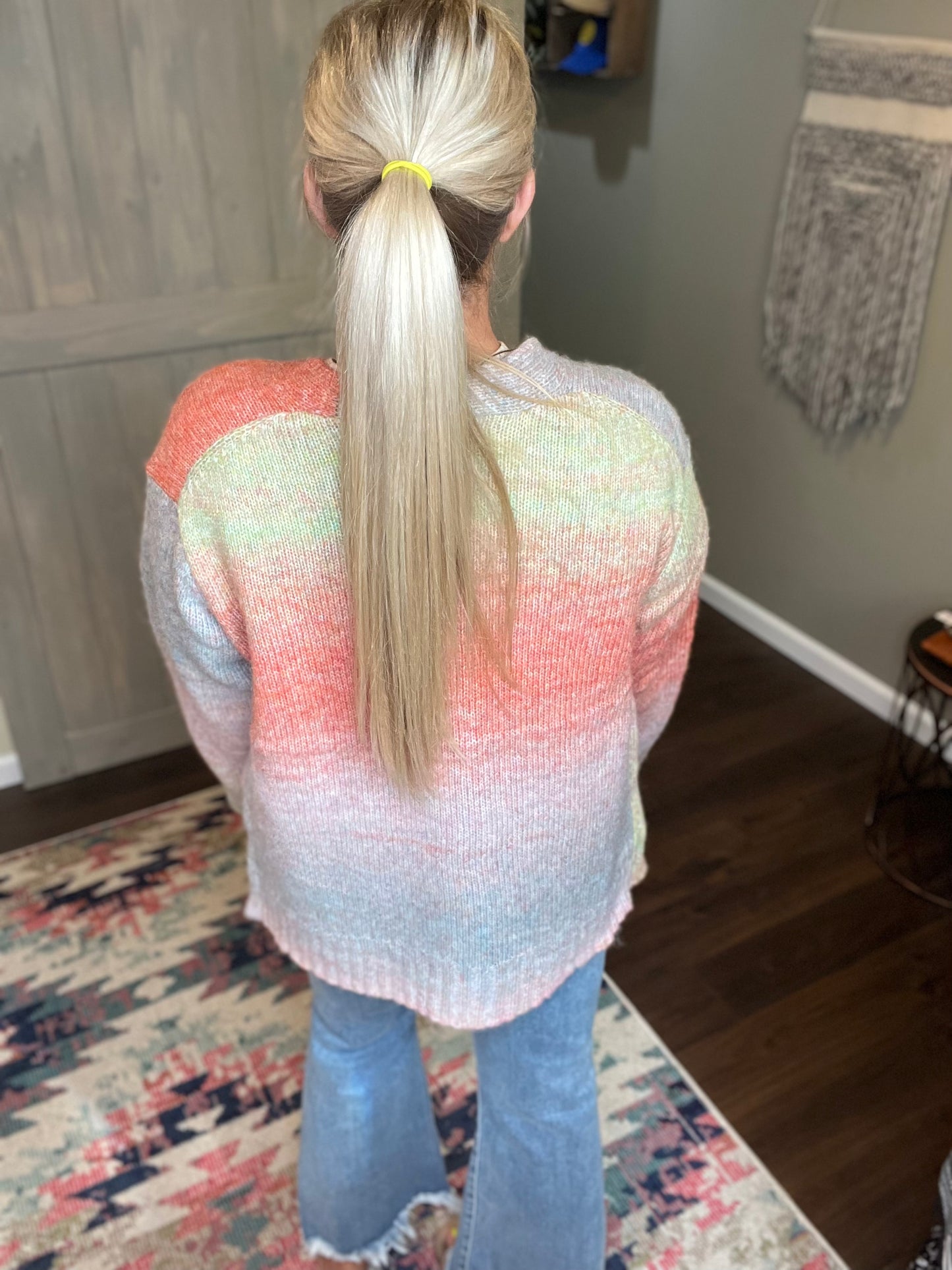 Mauve Multi Color Cardi