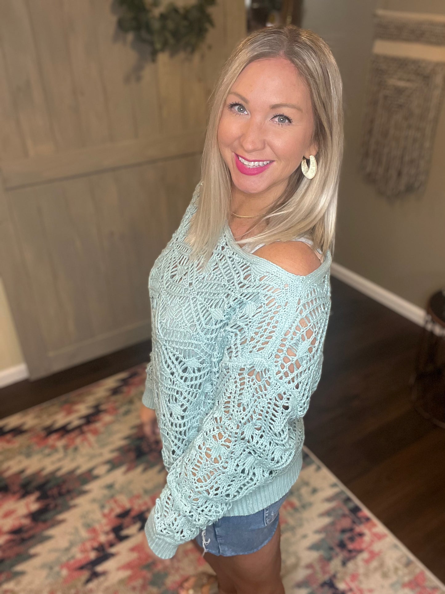 Blue Spa Sweater