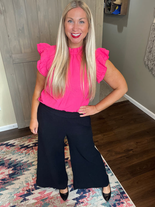 Gauze Wide Leg Pants